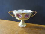Click here to enlarge image and see more about item vscas5g: Vintage LusterWare Double Handled Chalice Footed Cup 