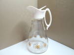 Click here to enlarge image and see more about item vsyb1k: Vintage Log Cabin Glass Syrup Bottle