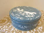 Click to view larger image of Vintage Old Time Christmas Shirley Jean Fruit Cake Tin (Image2)
