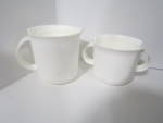 Click here to enlarge image and see more about item vtwcc23j: Vintage Tupperware Large White Creamer & Sugar Set