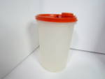 Click here to enlarge image and see more about item vtwtg16f: Vintage Tupperware Clear Handolier Beverage Container
