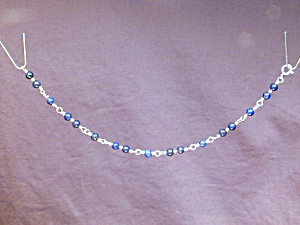 Natural Lapis Lazuli Beads & Ss Bracelet