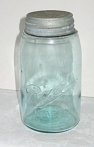 1930 Ball Mason Rb(10) # 234 Shldrseal Fruit Jar