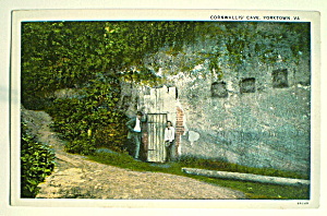 Cornwallis Cave Yorktown,VA Vintage Postcard (Image1)