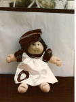 Cabbage Patch White Satin Doll Dress and Hat