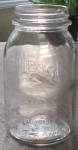 Click to view larger image of Presto Supreme Mason Clear Glass Quart Fruit Jar (Image2)