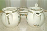 Click to view larger image of Railroad China PBNE 1 Boullion  Cup &  2  Indivdual Teapots (Image2)