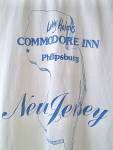 Click to view larger image of  Larry Holmes White Commodore Inn 1983 Kids T-Shirt  (Image3)