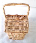 Click here to enlarge image and see more about item VS-17: Vintage Straw Sewing Basket