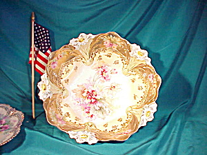 RS PRUSSIA GOLD LILY MOLD BOWL W/FLRS (Image1)