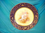 Click to view larger image of ROYAL VIENNA COBALT/GOLD PSYCHE PLATE-MINT (Image1)