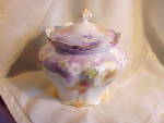 Click here to enlarge image and see more about item 2189: RS PRUSSIA (POLAND) IRIDESCENT BISCUIT JAR