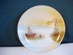 Click to view larger image of RS PRUSSIA hand painted scenic plate (Image1)