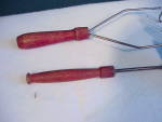 Click to view larger image of Childs Potato Masher and Ladle - Red Wooden H (Image2)