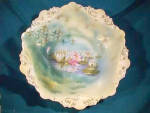 Click to view larger image of RS PRUSSIA (RED MARK)  REFLECTED WATER LILY BOWL (Image1)