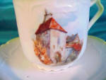 Click to view larger image of UNMARKED CUP & SAUCER WITH MEDIEVAL CASTLE (Image2)