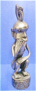 Silver/nickel Plated Bronze Figure - Timor
