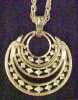 Click to view larger image of Trifari Goldtone Pendant Necklace (Image2)