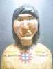 Click to view larger image of Carved Wooden Female Native American Figure (Image2)