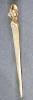 Click to view larger image of Vintage Girl In Bonnet Brass Letter Opener (Image2)