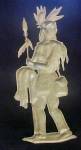 Click to view larger image of Vintage Native American Metal Figural Plaque (Image3)