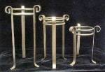 Click to view larger image of Set of  Metal Stacking Candle Holders (Image2)