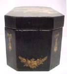 Click to view larger image of Vintage Black Wood Box w/Decoupage Cherubs (Image4)