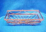 Click to view larger image of Wire Rectangular Bowl - Unique (Image1)