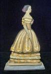 Click to view larger image of Carved/Hand Painted Victorian Woman Figure (Image2)