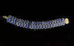 Click to view larger image of Deep Blue Lapis Link SS Bracelet (Image4)