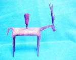 Click to view larger image of Stylized Metal Double Horned Animal (Image3)