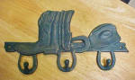 Click to view larger image of Cowboy Cast Iron Rack - Three Hooks (Image1)