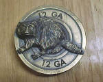 Click to view larger image of 12 GA Raccoon Metal Belt Buckle (Image1)