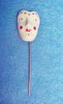 Click here to enlarge image and see more about item J119: Venetian Carnival Mask Stick Pin