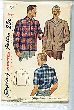 Vintage Simplicity Men's Shirt 1940's