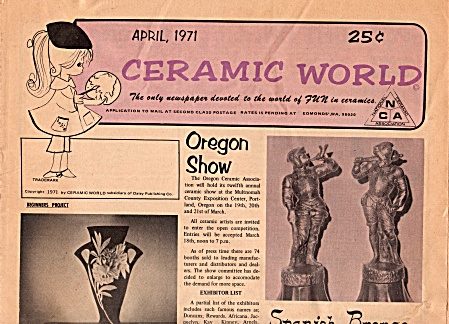 CERAMIC WORLD~VINTAGE 1971~OREGON~OOP (Image1)