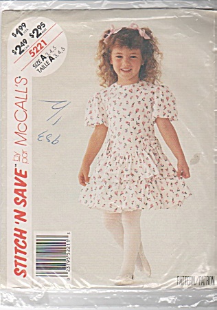 Vintage - Mccalls - Dress - Stitchnsave - 5221