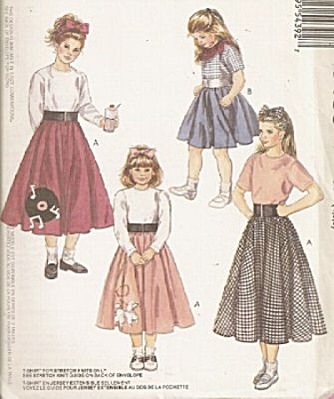Mccalls Pattern Girls Poodle Skirt