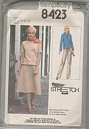 Vintage - Misses - Jacket-skirt-pants-oop