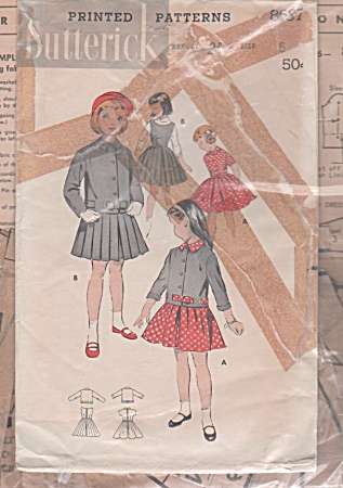 Vintage - Butterick - Girls Dress - Jacket - Sz 6