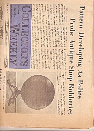Collector's Weekly Newspaper - June 15, 1971