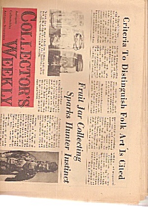 Collector's Weekly Newspaper - May 11, 1971