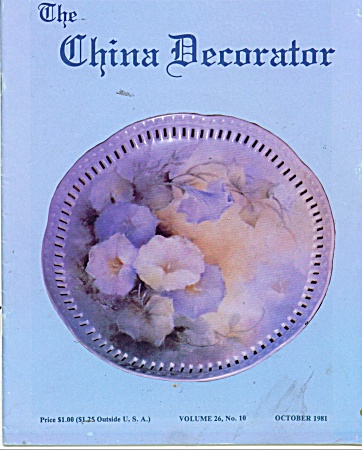 THE CHINA DECORATOR  ~  OCTOBER 1981 (Image1)