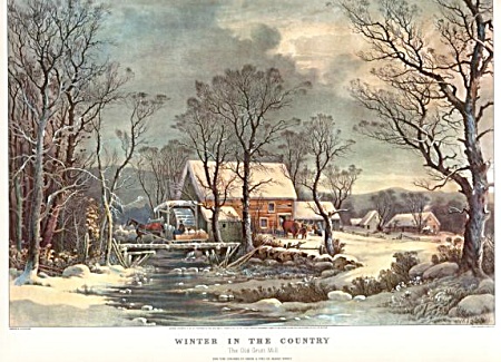 Currier And Ives The Old Grist Mill