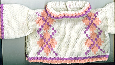 Hand Knit For Cabbage Patch Or Baby Dolls