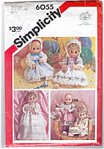 Simplicity Doll Party Dress Pattern Medium (Image1)