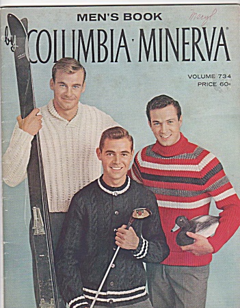 Columbia Minerva Knitting Pattern Book Men's Book Vol 7