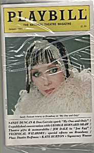 Playbill Magazine - Sandy Duncan - Jan. 1985