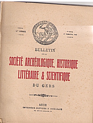 Societe Archeologique, Historique -4trh Trimestre1949