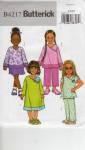 Click here to enlarge image and see more about item 4217: OOP~BUTTERICK~B4217~GIRLS OUTFITS~SZ 2-5~NEW